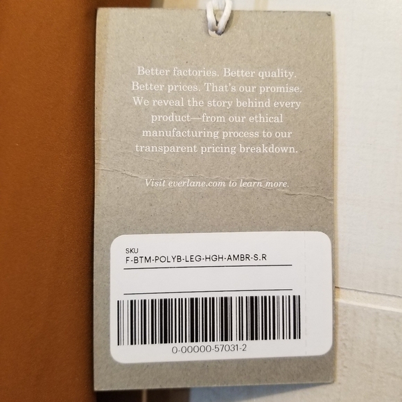 {S} NWT Everlane ReNew The Perform Legging Amber Regular Length - Picture 7 of 8